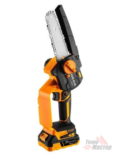 Пила цепная аккумуляторная DKCHS 20-6 PRO, 4″ и 6″,20B,2×2.2 Ач, 2 цепи и 2 шины в кейсе 083-2012 DEKO